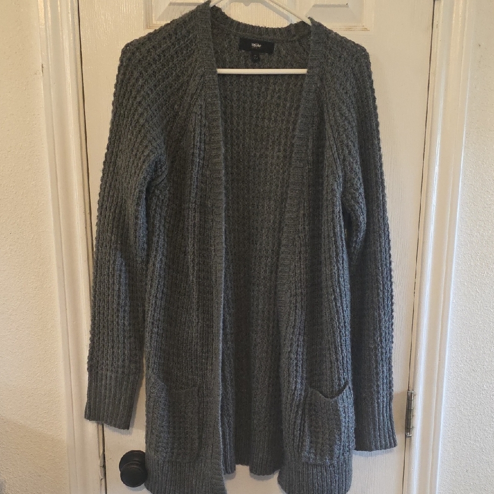 Mossimo Supply Co. Gray Knit Cardigan